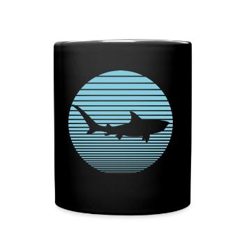 Hai - Tasse einfarbig - Schwarz - Vorne