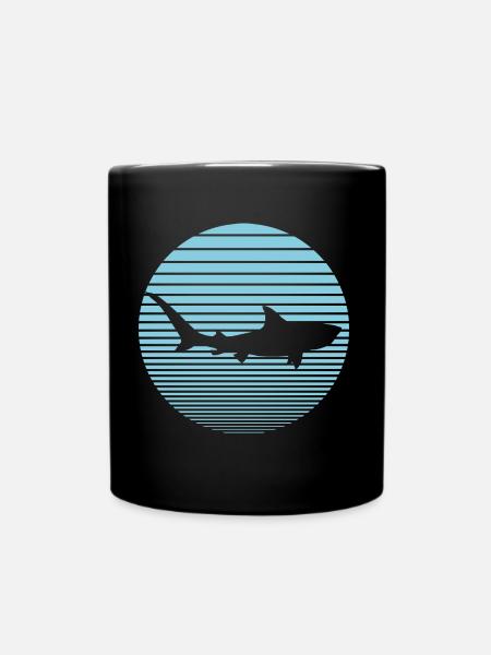 Hai - Tasse einfarbig - Schwarz