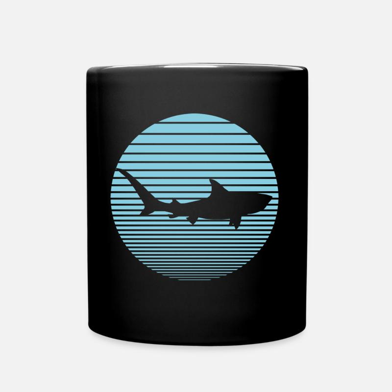 Hai - Tasse einfarbig - Schwarz