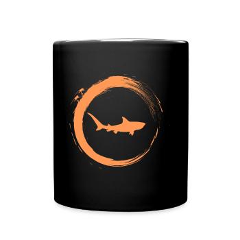 Hai - Tasse einfarbig - Schwarz - Vorne