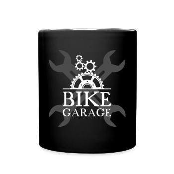 Bicycle Chain Logo Gear Screwdriver Workshop - Full Colour Mug - black - Front