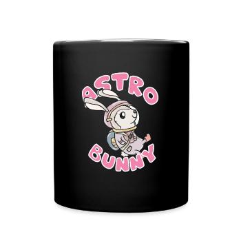 Astronaut bunny - Full Colour Mug - black - Front