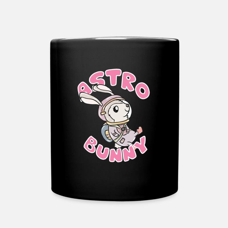 Astronaut bunny - Full Colour Mug - black