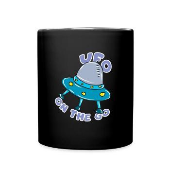 UFO - Full Colour Mug - black - Front
