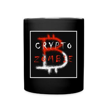Crypto zombie - Full Colour Mug - black - Front