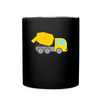 Bétonnières camionneurs - Mug uni - noir - Devant