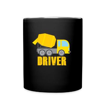 Conducteur de camion malaxeur - Mug uni - noir - Devant