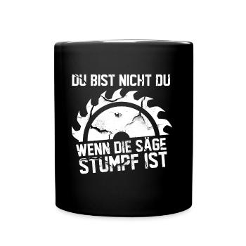 charpentier - Mug uni - noir - Devant