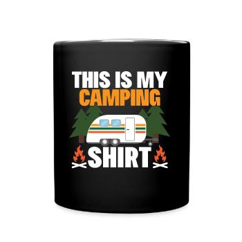 Camping T Shirt for Camper | Gift Lake Constance - Full Colour Mug - black - Front