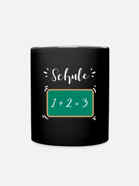 Schule - Tasse einfarbig - Schwarz