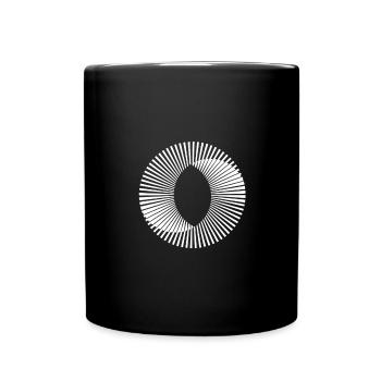 Cercle illusion optique illusion cadeau paradoxe - Mug uni - noir - Devant