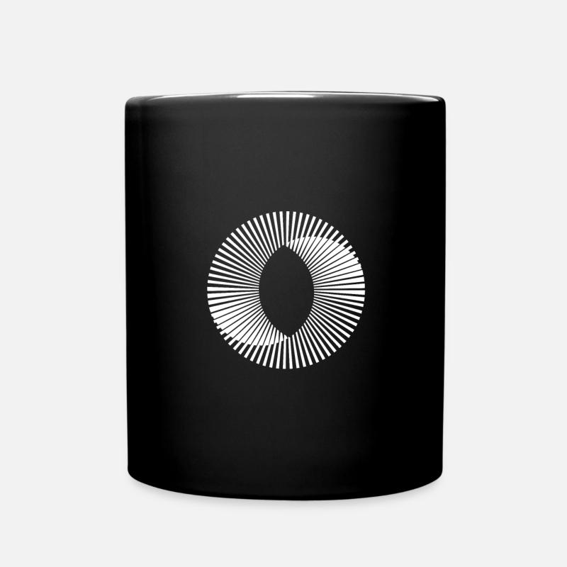 Kreis Illusion Optik Täuschung Paradoxon Geschenk - Tasse einfarbig - Schwarz
