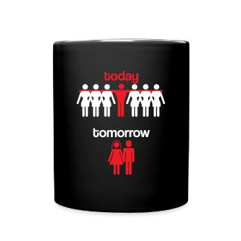 Célibataire fête fête de mariage drôle - Mug uni - noir - Devant