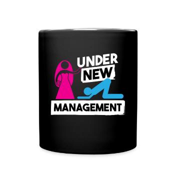 Junggeselle Junggesellin Hochzeitsfeier Party - Tasse einfarbig - Schwarz - Vorne