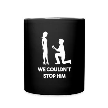 Enterrement de vie de garçon Fête de mariage Drôle de sort - Mug uni - noir - Devant