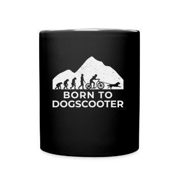 Né à Dogscooter - Mug uni - noir - Devant