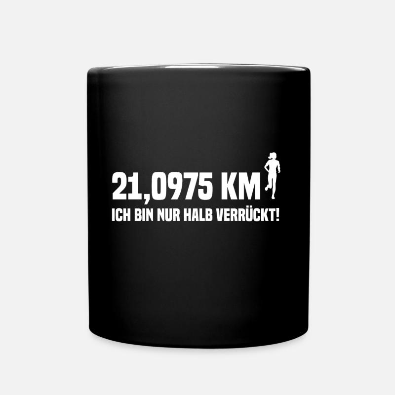 Halbmarathon 21 km - Mug uni - noir