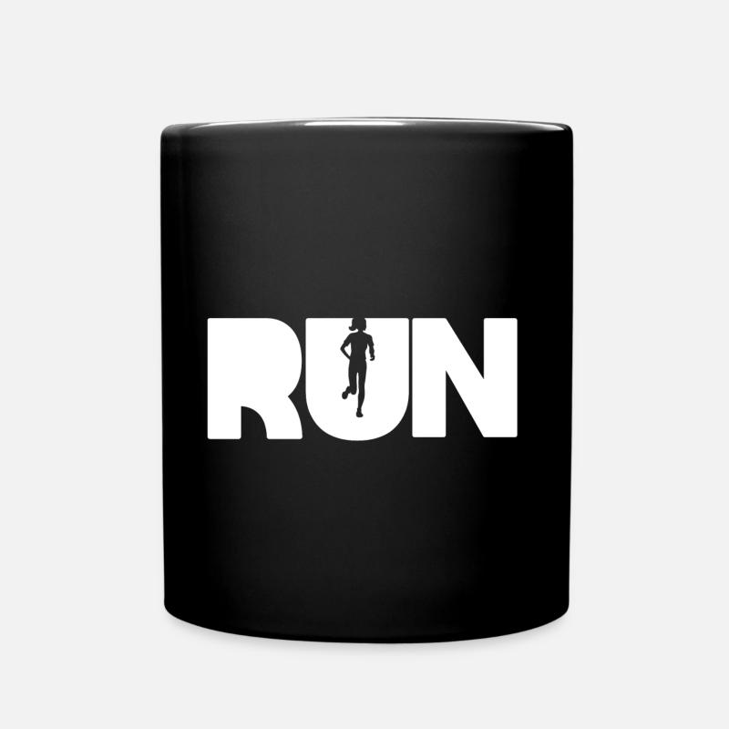 RUN - Mug uni - noir