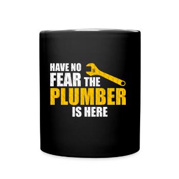 plumber - Full Colour Mug - black - Front