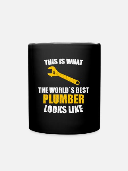 World's best plumber - Full Colour Mug - black