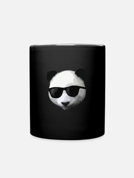 Panda Panda Bear Animal Cool Lunettes de soleil - Mug uni - noir