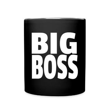 BIG BOSS PATRON DRÔLE de cadeau - Mug uni - noir - Devant
