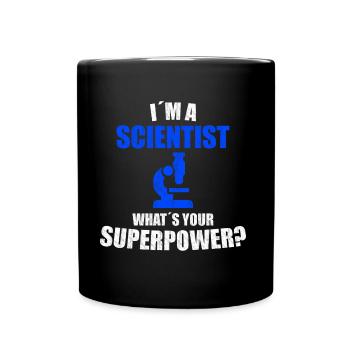 Scientist superpower - Full Colour Mug - black - Front
