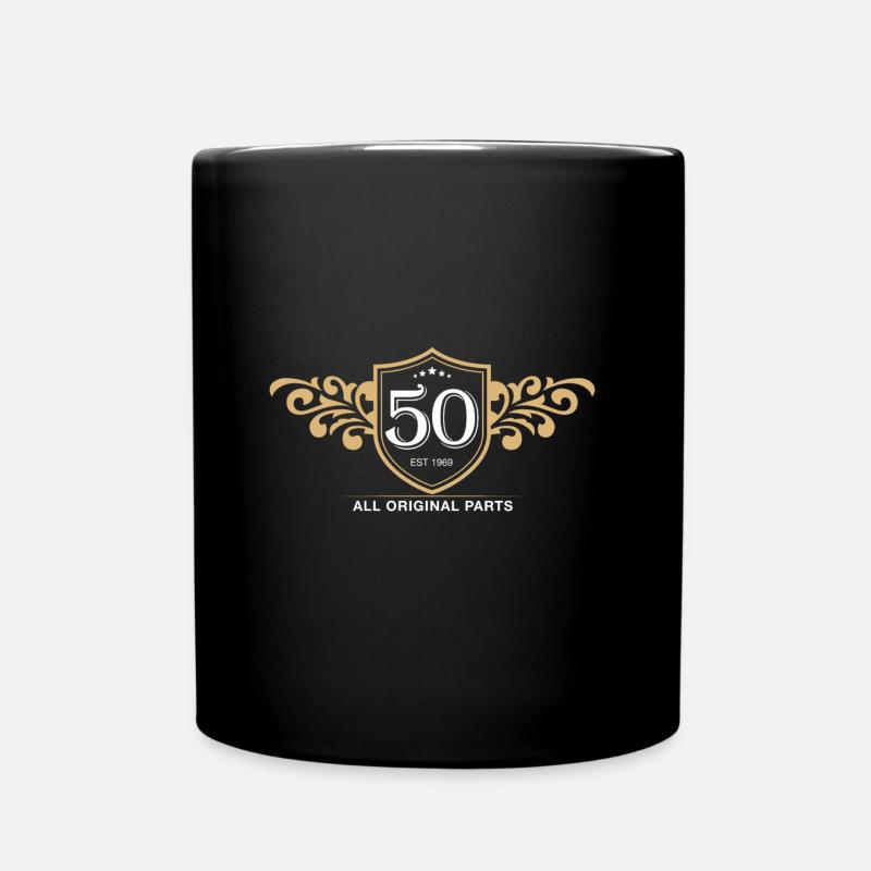 50th birthday - Full Colour Mug - black