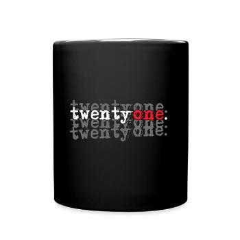 21st Birthday - Born in 1998 - 21 years old - Full Colour Mug - black - Front