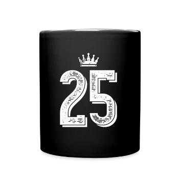25 krone - Tasse einfarbig - Schwarz - Vorne