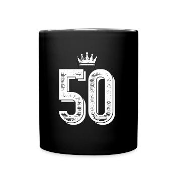 50 krone - Tasse einfarbig - Schwarz - Vorne