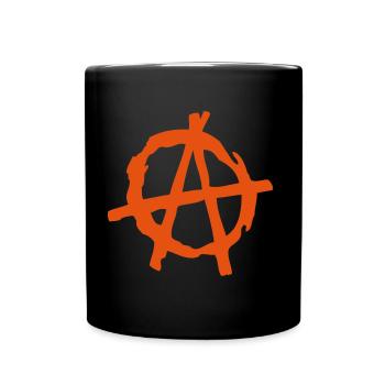 Logo Anarchie 2 - Tasse einfarbig - Schwarz - Vorne