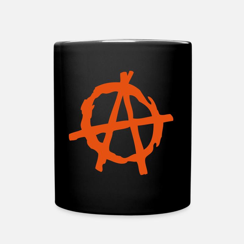 Logo Anarchie 2 - Tasse einfarbig - Schwarz