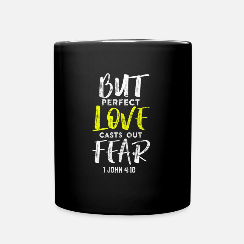 Gott ist liebe bibelvers - Tasse einfarbig - Schwarz