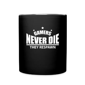 Gaming Gaming Gaming Gaming Gaming Gaming Gaming - Tasse einfarbig - Schwarz - Vorne