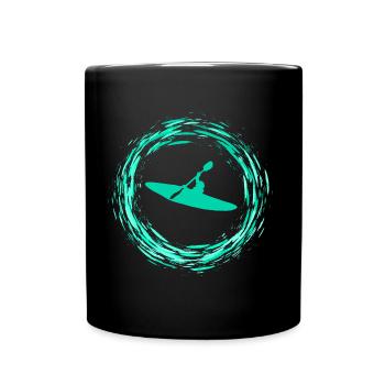 Kayaking - Full Colour Mug - black - Front