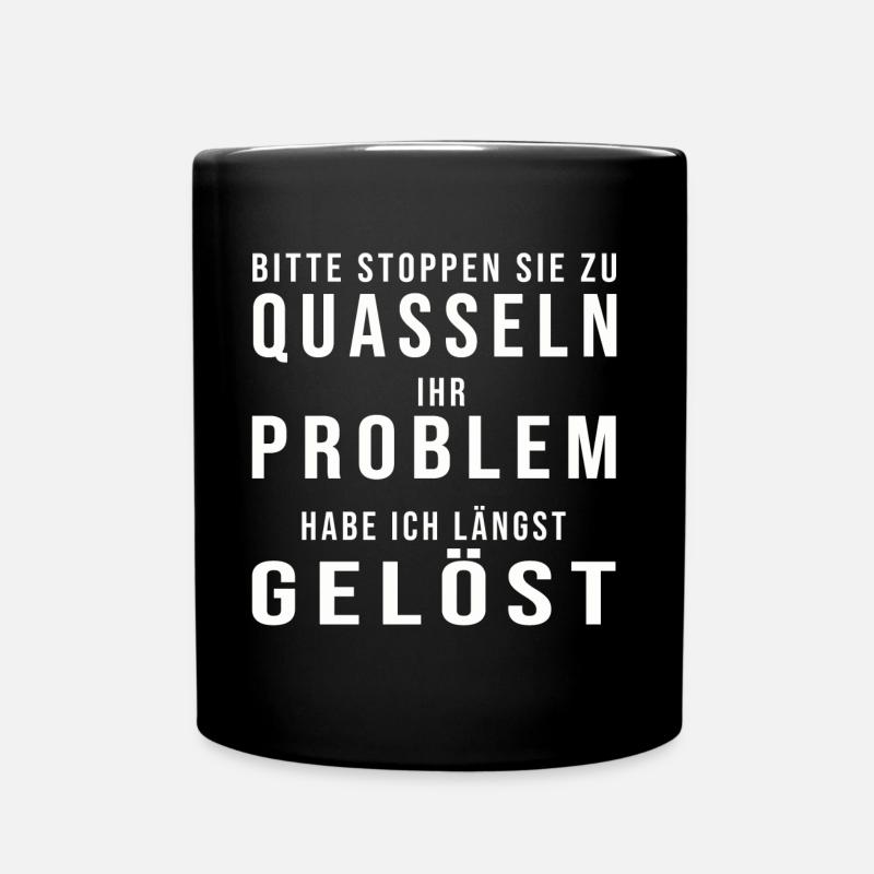 Call Center Agent Kundendienst Spruch Geschenk - Tasse einfarbig - Schwarz