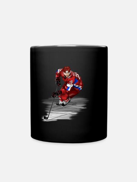 hockey - Full Colour Mug - black