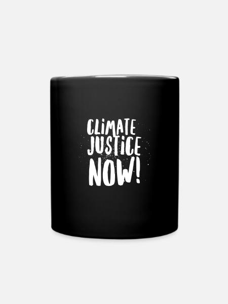 Climate Justice NOW! - Full Colour Mug - black