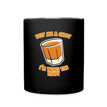 Junggesellen Party Bräutigam Tying the Knot Herren - Mug uni - noir - Devant