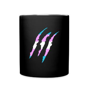 Fierté gay transsexuelle fière géométrie LGBT - Mug uni - noir - Devant