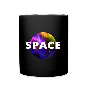 Space universe NASA gift funny - Full Colour Mug - black - Front