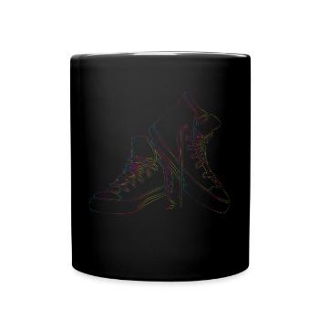 Sneaker arc-en-ciel - Mug uni - noir - Devant
