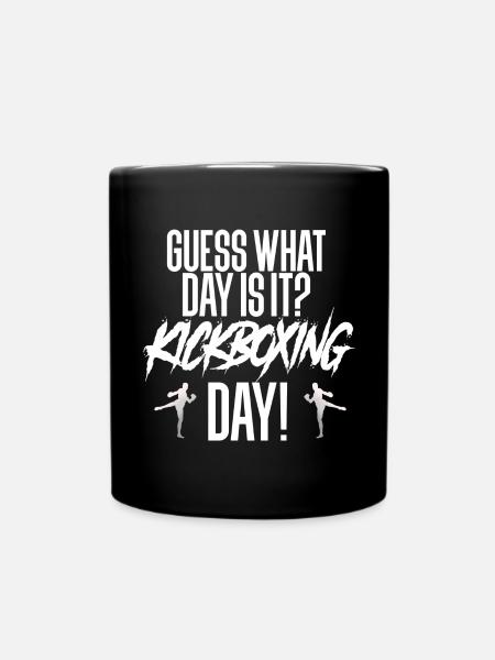 Kickboxing Kickboxen - Tasse einfarbig - Schwarz