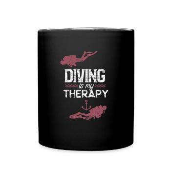 Dive diving - Full Colour Mug - black - Front