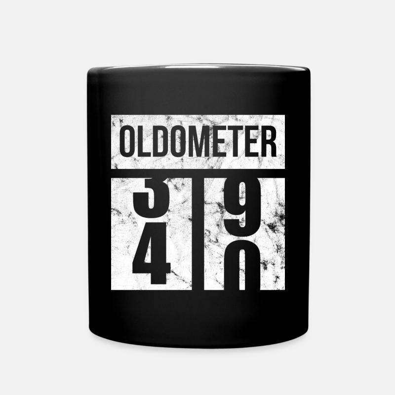 40 Oldometer 40. Geburtstagsgeschenkidee - Tasse einfarbig - Schwarz