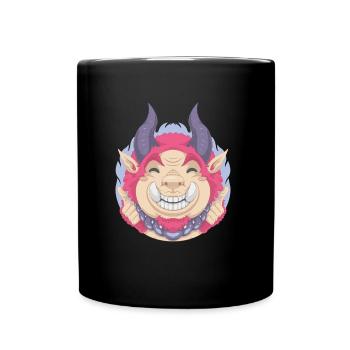Magokai the summer imp - Summery Gnome - Full Colour Mug - black - Front