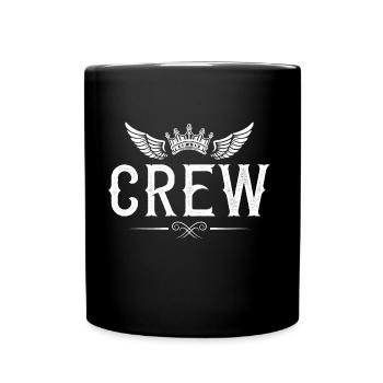 couronne de l'équipage - Mug uni - noir - Devant