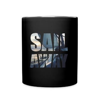Sail Away - Full Colour Mug - black - Front