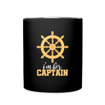 Sailing sailors captain sailor sailor saying - Full Colour Mug - black - Front